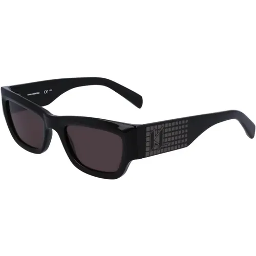 Klassische Schwarze Sonnenbrille , Damen, Größe: 52 MM - Karl Lagerfeld - Modalova