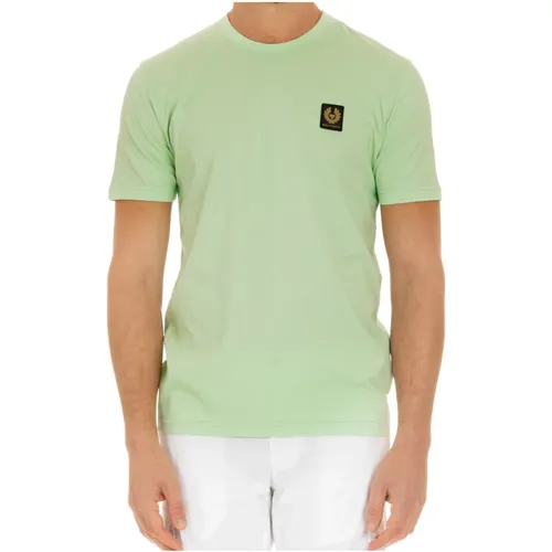 Grüne T-Shirts und Polos Fondo Dritto , Herren, Größe: XL - Belstaff - Modalova