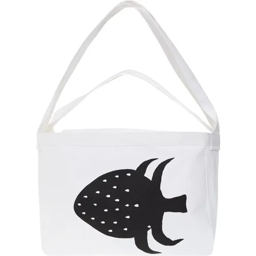 Printed Shopper Bag with Strawberry Motif , male, Sizes: ONE SIZE - Comme des Garçons - Modalova