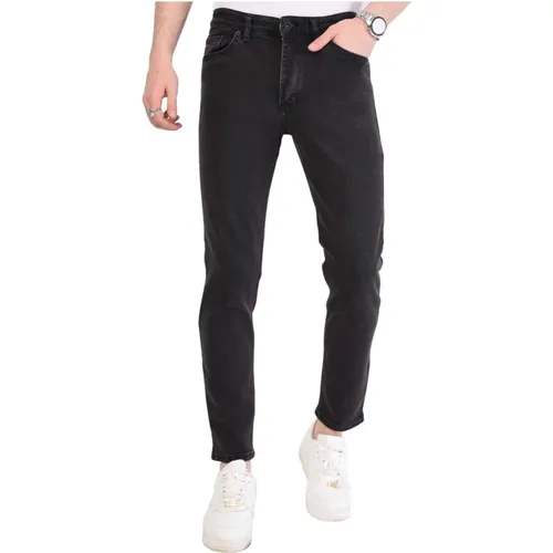 Schwarze Jeans Herren Regular Fit - Dp28 , Herren, Größe: W30 - True Rise - Modalova