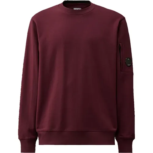 Diagonal Raised Fleece Crew Neck Sweatshirt - C.P. Company - Modalova