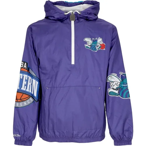 Charlotte Hornets Windbreaker Anorak Jacke - Mitchell & Ness - Modalova