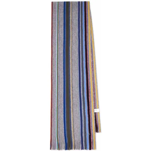 Striped Merino Wool Scarf , male, Sizes: ONE SIZE - PS By Paul Smith - Modalova