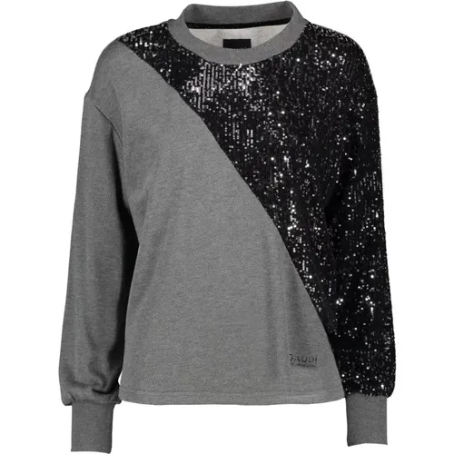 Sweatshirt mit Rundhalsausschnitt , Damen, Größe: S - Gaudi - Modalova