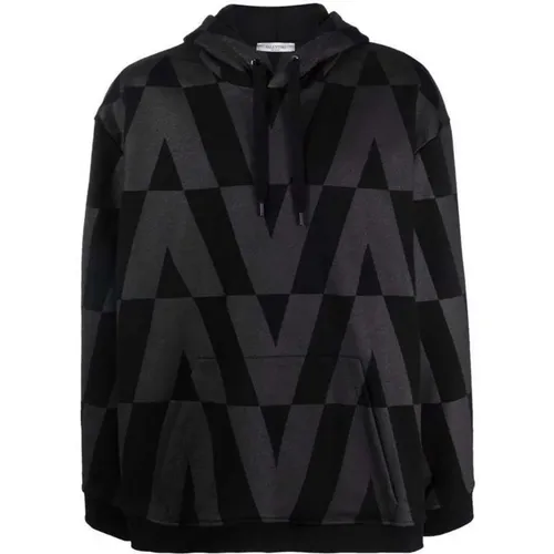Baumwoll-Sweatshirt mit Kapuze , Herren, Größe: M - Valentino - Modalova
