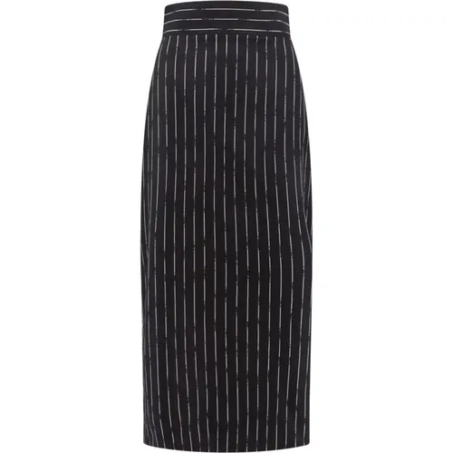 Wool Skirt, High-rise, Made in Italy , female, Sizes: 2XS, XS - alexander mcqueen - Modalova