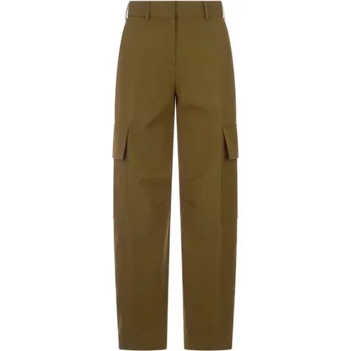 Cargo Trousers Olive , female, Sizes: XS, 2XS - Palm Angels - Modalova