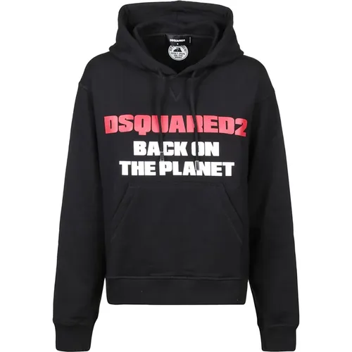 Back on Planet Hoodie , unisex, Sizes: S - Dsquared2 - Modalova