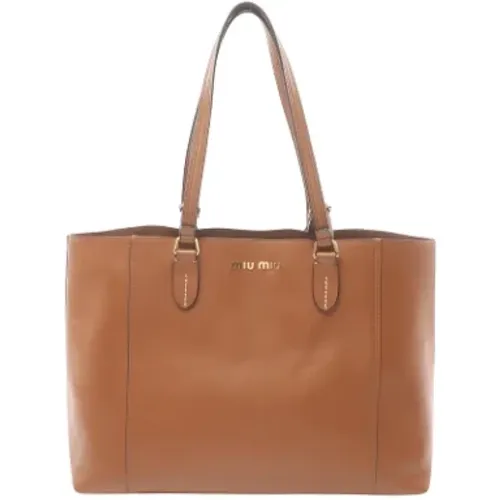 Pre-owned Leder schultertasche - Miu Miu Pre-owned - Modalova