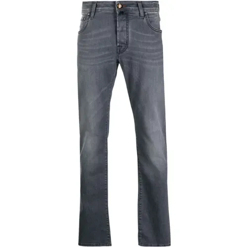 Classic Straight Cut Mens Jeans , male, Sizes: W34, W40, W35, W36 - Jacob Cohën - Modalova
