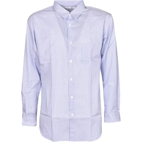 Clear Striped Cotton Shirt , male, Sizes: M - Comme des Garçons - Modalova