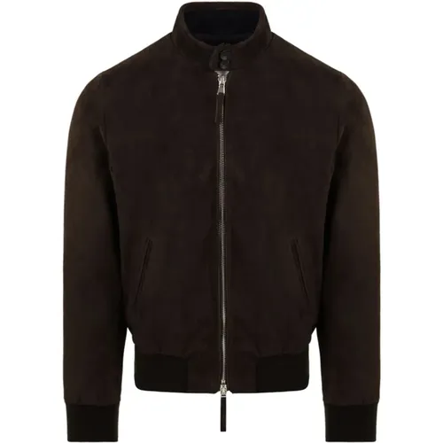 Braune Lederjacke Modell Elvis 86 - The Jack Leathers - Modalova