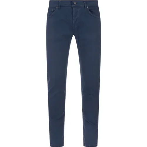 Blaue Slim Fit Jeans , Herren, Größe: W30 - Dondup - Modalova