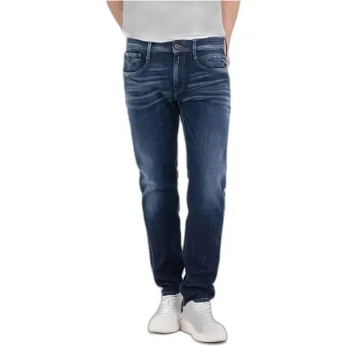 Slim-fit Jeans , Herren, Größe: W34 - Replay - Modalova