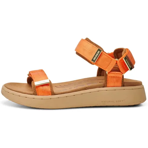Bequeme Sandale mit verstellbaren Riemen und Natural Soft Technologie , Damen, Größe: 38 EU - Woden - Modalova