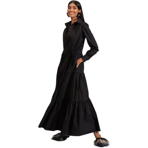 Strand Sonnenuntergang Maxi Kleid , Damen, Größe: L - La DoubleJ - Modalova