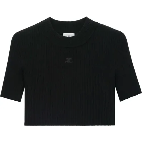 T-Shirts,Round-neck Knitwear - Courrèges - Modalova