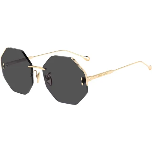 Rose Gold/Grey Sunglasses , female, Sizes: 60 MM - Isabel marant - Modalova