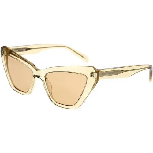 Damen Cat-Eye Sonnenbrille mit Eckendetail , Damen, Größe: 54 MM - Saint Laurent - Modalova