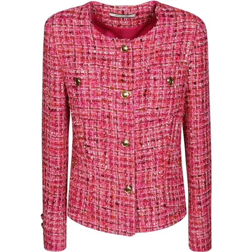 Moderne Tweedjacke , Damen, Größe: M - Tagliatore - Modalova