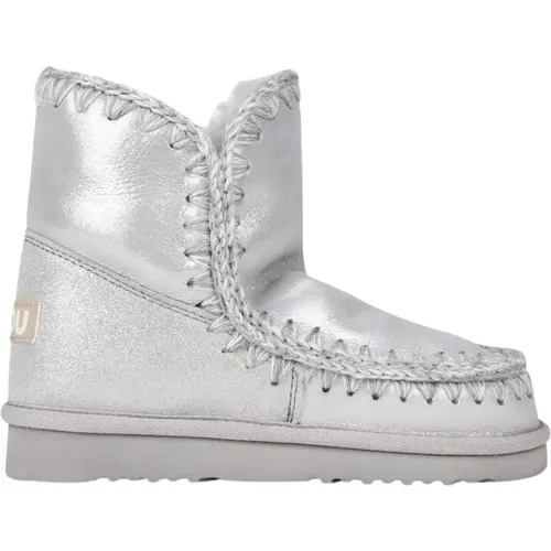 Bounce Microglitter Silber Stiefel , Damen, Größe: 37 EU - Mou - Modalova