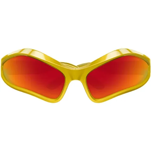 Orange Sunglasses for Women , female, Sizes: ONE SIZE - Balenciaga - Modalova
