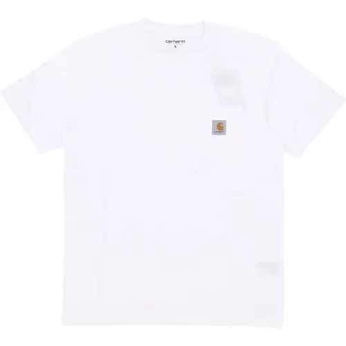 Weißes Pocket Tee Kurzarm T-shirt - Carhartt WIP - Modalova