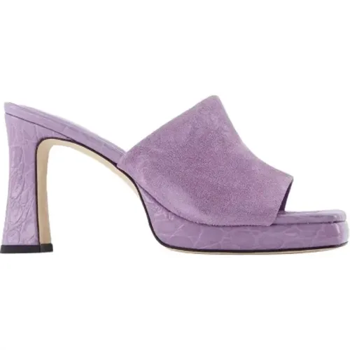 Leather heels , female, Sizes: 2 UK - By FAR - Modalova