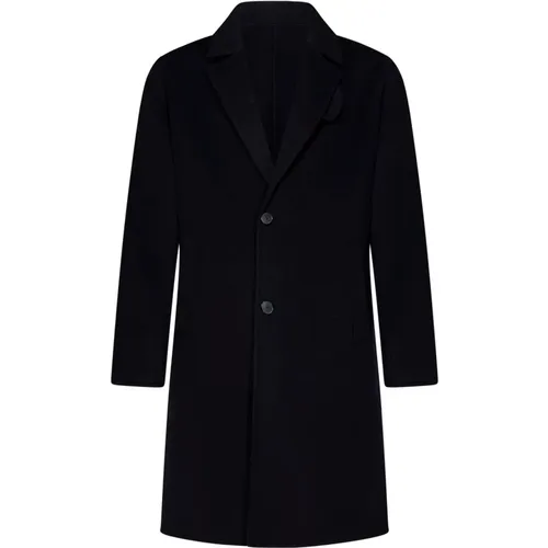 Midnight Wool Single-Breasted Coat , male, Sizes: M, XL, S, L - Low Brand - Modalova