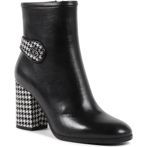 Pied de Poule Stiefelette mit Absatz , Damen, Größe: 39 EU - Dee Ocleppo - Modalova