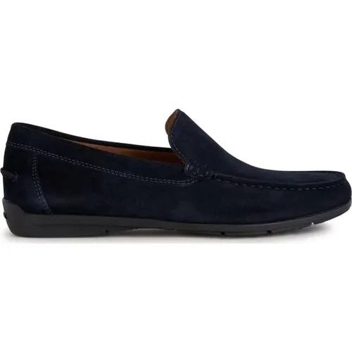 Moccasin Loafers for Men , male, Sizes: 9 UK, 11 UK, 8 UK, 10 UK, 12 UK, 7 UK - Geox - Modalova