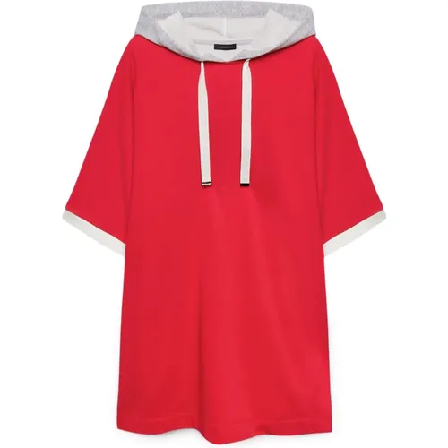 Kapuzen-Sweatshirt Minikleid , Damen, Größe: XL - Fiorella Rubino - Modalova
