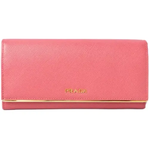 Pre-owned Leather wallets , female, Sizes: ONE SIZE - Prada Vintage - Modalova