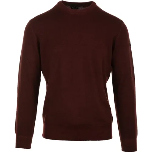 Merino Wool Sweaters in Bordeaux , male, Sizes: S, M - PAUL & SHARK - Modalova