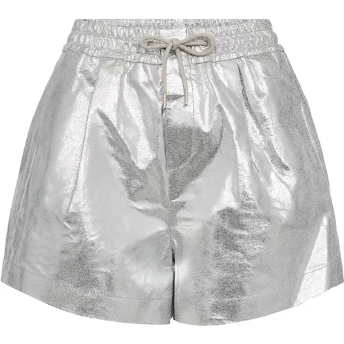 Chic Leather Crackle Shorts Knickers , female, Sizes: XS, XL - Co'Couture - Modalova