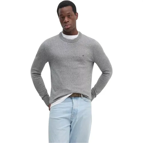 Kleiner Logo Baumwollpullover , Herren, Größe: M - Calvin Klein - Modalova