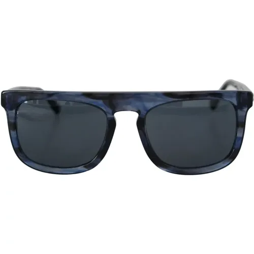 Blaue Acetat Sonnenbrille , Damen, Größe: ONE Size - Dolce & Gabbana - Modalova