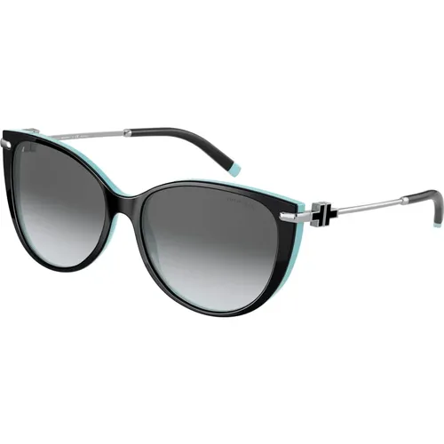 Azure/Grey Shaded Sunglasses , female, Sizes: 57 MM - Tiffany - Modalova