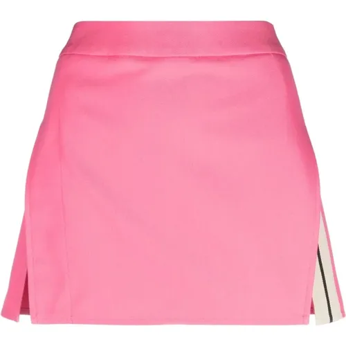 Fuchsia A-Line Stripe Skirt , female, Sizes: M, XS, S - Palm Angels - Modalova