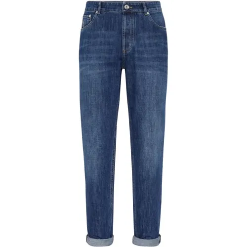 Ocean Tapered Jeans , male, Sizes: XS - BRUNELLO CUCINELLI - Modalova