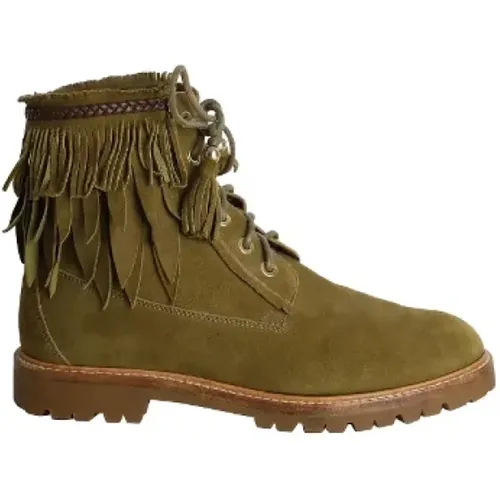 Pre-owned Leather boots , female, Sizes: 3 UK - Aquazzura Pre-owned - Modalova