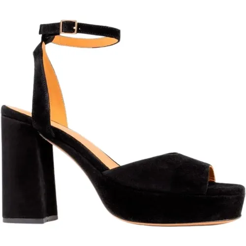 Suede platform sandals Lisa , female, Sizes: 8 UK - Bobbies Paris - Modalova