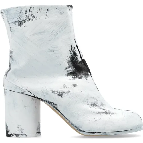 Leather `Tabi` Ankle Boots , female, Sizes: 4 UK, 5 UK, 6 UK - Maison Margiela - Modalova