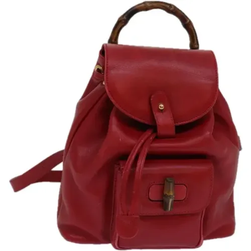 Pre-owned Leather backpacks , female, Sizes: ONE SIZE - Gucci Vintage - Modalova