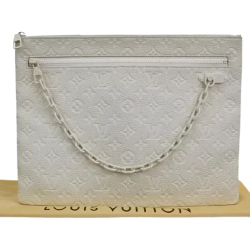 Pre-owned Canvas clutches , female, Sizes: ONE SIZE - Louis Vuitton Vintage - Modalova