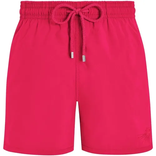 Red Swim Shorts with Elastic Waist , male, Sizes: M, L, 3XL, XL, 2XL - Vilebrequin - Modalova