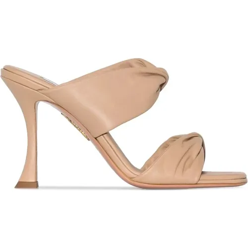 Twist sandal 95 mm , female, Sizes: 6 1/2 UK - Aquazzura - Modalova