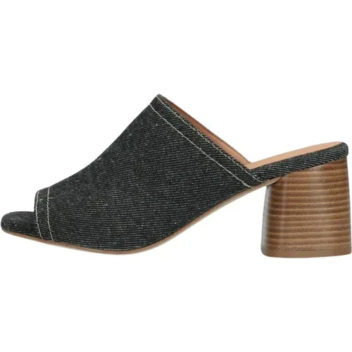 Denim Mules Polly Robin , Damen, Größe: 40 EU - Via Vai - Modalova