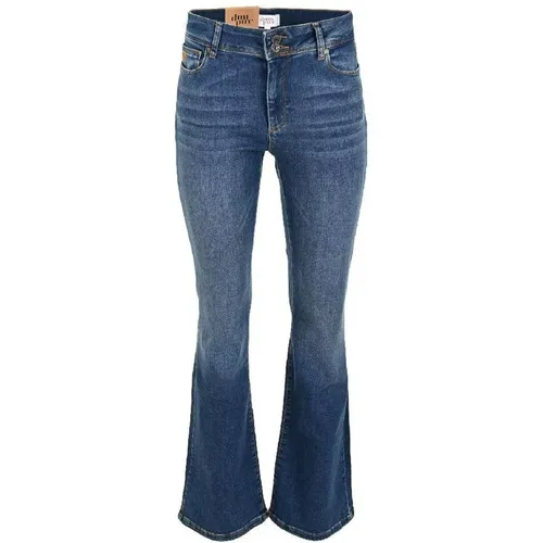 Flare Jeans Mid , Damen, Größe: W30 - DNM Pure - Modalova