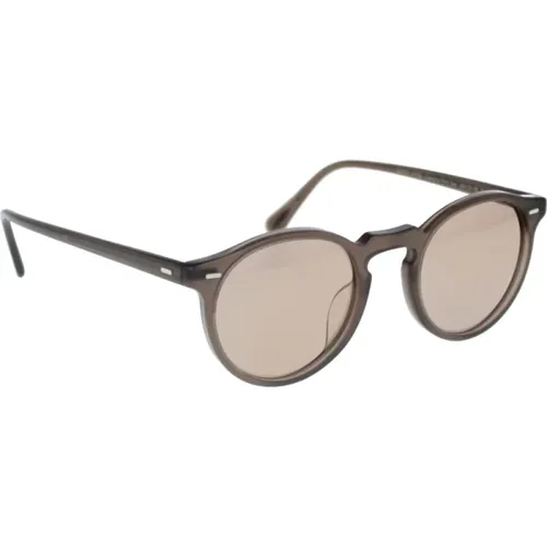Iconic Gregory Peck Mirror Sunglasses , unisex, Sizes: 50 MM - Oliver Peoples - Modalova